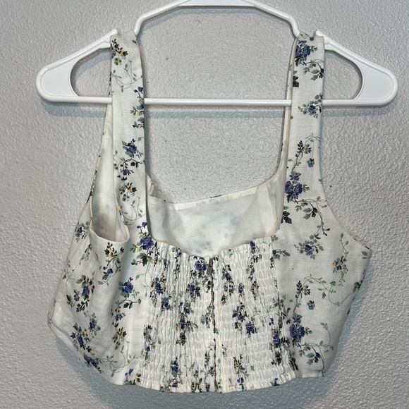 Reformation *TOP ONLY* palm linen top in madeline Size 12 NWOT - Picture 6 of 6